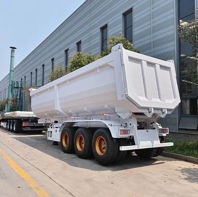 ShanDong WS 3 άξονες 20-100 τόνους πίσω κατεβάστρα υδραυλικά ρυμουλκούμενα χάλυβα υλικό πίσω απορριμμάτων ημιρυμουλκούμενα