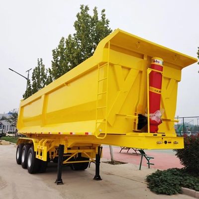 ShanDong WS 3 άξονες 20-100 τόνους πίσω κατεβάστρα υδραυλικά ρυμουλκούμενα χάλυβα υλικό πίσω απορριμμάτων ημιρυμουλκούμενα