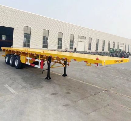 Υψηλής χωρητικότητας 40ft flatbed container trailer με 3 άξονες και 12400x2610x1550mm μέγεθος