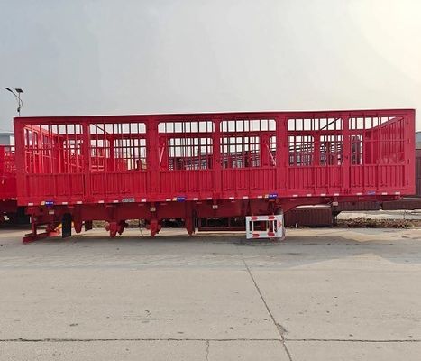 3/4 άξονας 40-100 τόνων Στεκό τοίχος βοοειδών φράχτης λαχανικών ημιτελή ρυμουλκούμενο για αγροκτήματα