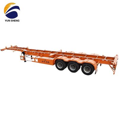 20FT 40FT 48FT 53FT Σκελετό Semi Trailers Truck Trailers με 12380*2480*1550mm Μέγεθος