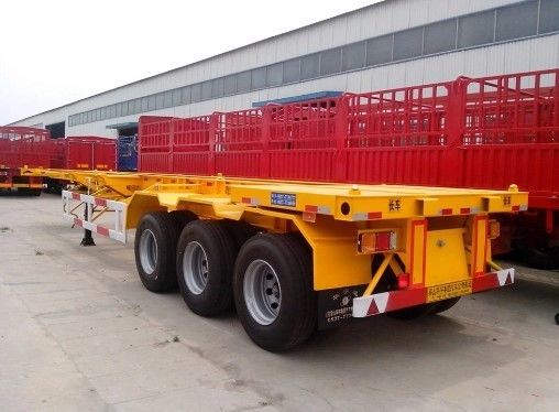 20FT 40FT 48FT 53FT Σκελετό Semi Trailers Truck Trailers με 12380*2480*1550mm Μέγεθος