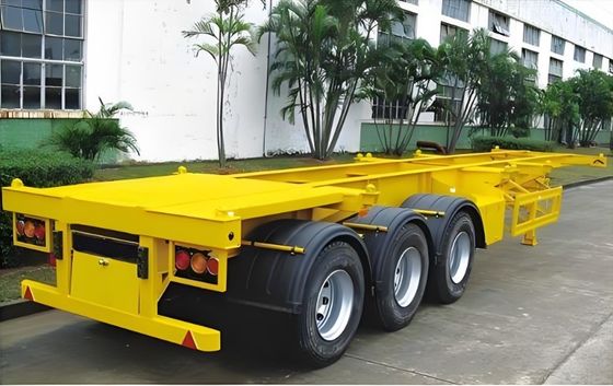 20FT 40FT 48FT 53FT Σκελετό Semi Trailers Truck Trailers με 12380*2480*1550mm Μέγεθος