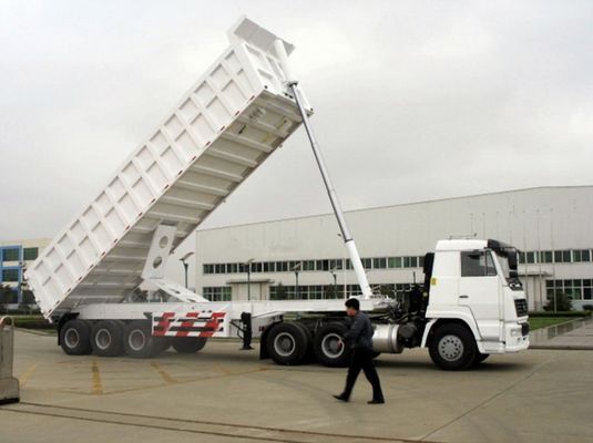 Διπλό σύστημα πέδησης 30-40 κυβικών μέτρων για τη μεταφορά σιτηρών από άμμο και πέτρα