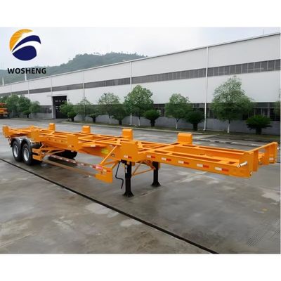 Μέγιστο ωφέλιμο φορτίο 30000 kg Ωραίο 20ft 40 Feet Container Chassis Skeleton Truck Semi-Trailer