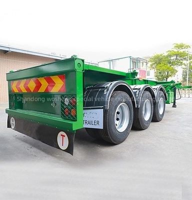 90 w mm*13/16 πάχος mm*10 στρώμα Leaf Spring 40ft Skeleton Semi Trailer για κοντέινερ