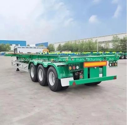 90 w mm*13/16 πάχος mm*10 στρώμα Leaf Spring 40ft Skeleton Semi Trailer για κοντέινερ