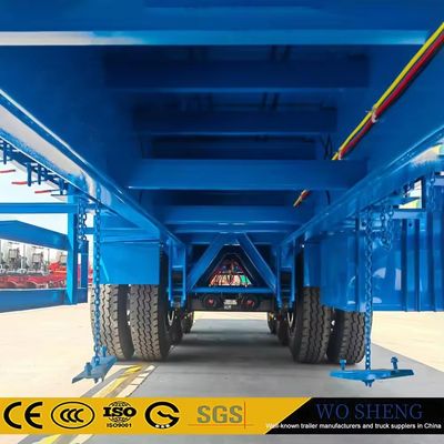 &quot;2&quot; 50mm ή3.5&quot; 90mm King Pin 60 τόνους 80 τόνων Flatbed Semi Truck Trailers 20ft
