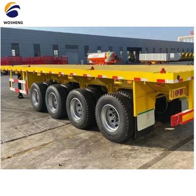 &quot;2&quot; 50mm ή3.5&quot; 90mm King Pin 60 τόνους 80 τόνων Flatbed Semi Truck Trailers 20ft