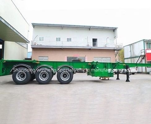 Προσαρμόσιμο κοντέινερ 12.38x2.48x1.55m Σκελετό Κοντέινερ Semi Trailer για μεταφορά κοντέινερ