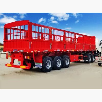 Μέγιστο ωφέλιμο φορτίο 30000 kg Ζώο τετραγωνικό μεταφορικό φράχτη ημιρυμουλκούμενο για μεταφορά λαχανικών