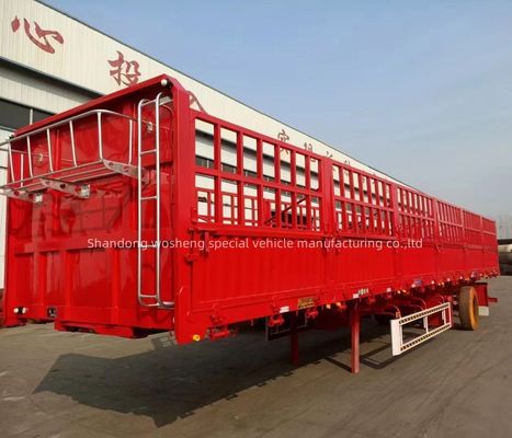 Μέγιστο ωφέλιμο φορτίο 30000 kg Ζώο τετραγωνικό μεταφορικό φράχτη ημιρυμουλκούμενο για μεταφορά λαχανικών