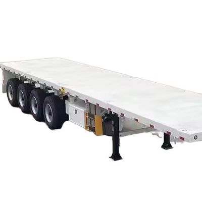 3 άξονας 40-120ton 20ft 40ft Container Flatbed Truck Semi Trailer με 12 Twist Lock