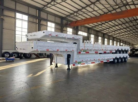 3 άξονας 40-120ton 20ft 40ft Container Flatbed Truck Semi Trailer με 12 Twist Lock