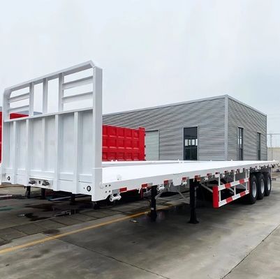 13ton*3 Άξονες Flatbed Semi Trailer για το πιο δημοφιλές 20FT 40FT 45FT Container Chassis