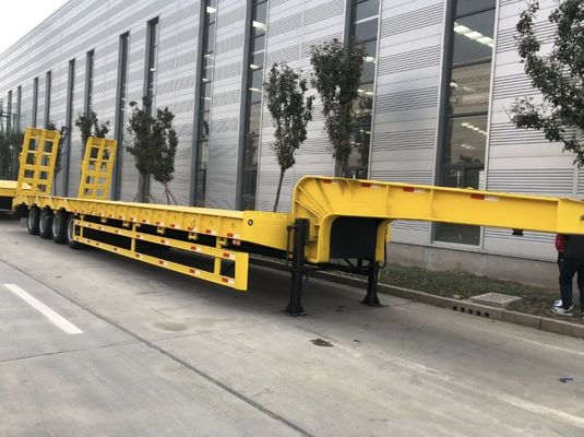 Διπλή υδραυλική σκάλα χαμηλής κλίμακας ημικυριόδρομο για τη μεταφορά βαρέων κατασκευαστικών μηχανημάτων