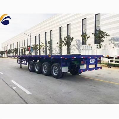 40ft Flatbed Trailer 3Axles 4Axles Flat Bed Container Truck Semi Trailer από την Wosheng