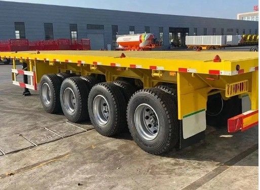 40ft Flatbed Trailer 3Axles 4Axles Flat Bed Container Truck Semi Trailer από την Wosheng