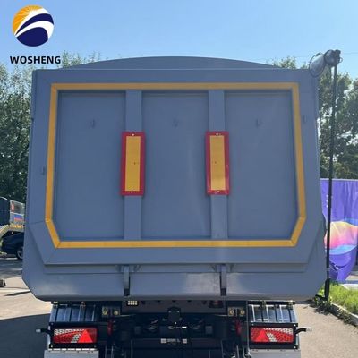 35 κυβικά μέτρα σχήμα U 60 τόνων Υδραυλική πίσω εκφόρτωση βαρέος φορτίος ρυμουλκούμενο φορτηγό σκουπιδιών