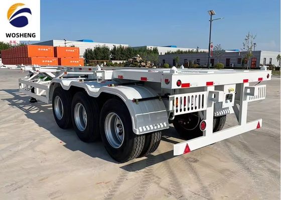 20ft 40ft Container Trailer 3 Axle Skeleton Semi Trailer για εύκολη μεταφορά