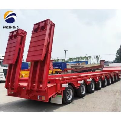 Ημιπροσελήντρο Lowboy Lowbed για την απαίτηση των φορτηγών Custom και μεγάλη χωρητικότητα 150 τόνων