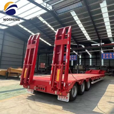 Ημιπροσελήντρο Lowboy Lowbed για την απαίτηση των φορτηγών Custom και μεγάλη χωρητικότητα 150 τόνων