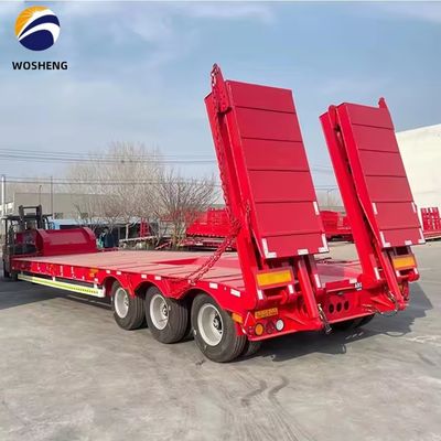 Ημιπροσελήντρο Lowboy Lowbed για την απαίτηση των φορτηγών Custom και μεγάλη χωρητικότητα 150 τόνων