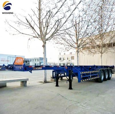 WOSHENG Tri-Axle 40FT 3 άξονες 40 τόνων φορτωτικό πλαίσιο σκελετός ημιτελόνι με υλικά