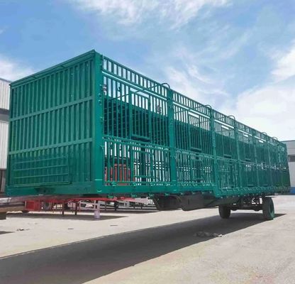 Πώληση εξατομικευμένο 3 άξονες 20-40tons υψηλό φράχτη ημικυριό για ζώα κτηνοτροφίας