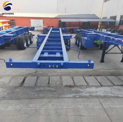 WOSHENG Tri-Axle 40FT 3 άξονες 40 τόνων φορτωτικό πλαίσιο σκελετός ημιτελόνι με υλικά