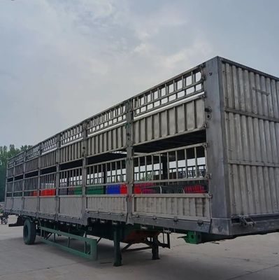 Πώληση εξατομικευμένο 3 άξονες 20-40tons υψηλό φράχτη ημικυριό για ζώα κτηνοτροφίας