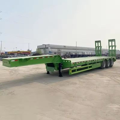 Προσαρμόσιμος 3-άξονας 40-80 τόνων υδραυλικός φορτωτής σκάλας Drop Deck Lowboy Trailer για τη Ζιμπάμπουε