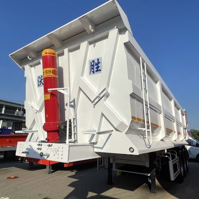 Προσαρμοσμένο 3 άξονες Tipping Tipper Rear Dump Truck Semi Trailers για την κατασκευή