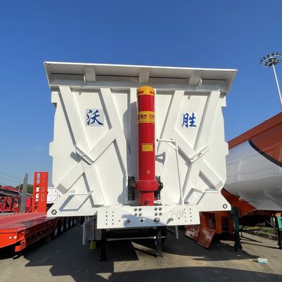 Προσαρμοσμένο 3 άξονες Tipping Tipper Rear Dump Truck Semi Trailers για την κατασκευή