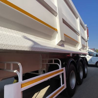 Προσαρμοσμένο 3 άξονες Tipping Tipper Rear Dump Truck Semi Trailers για την κατασκευή
