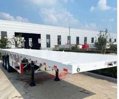 20/40/45ft κοντέινερ επίπεδα ημιπροκατασκευή με 2-3 άξονες και μεγάλη χωρητικότητα φόρτωσης