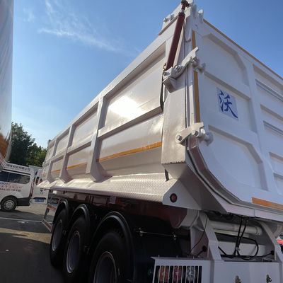 Προσαρμοσμένο 3 άξονες Tipping Tipper Rear Dump Truck Semi Trailers για την κατασκευή