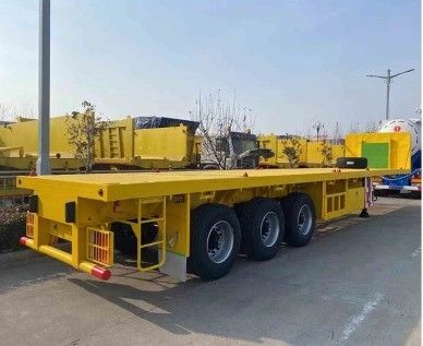 20ft 40ft Container Cargo Flatbed Semi Trailer με κλειδαριά Ανθεκτική και ευέλικτη σχεδίαση