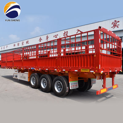 Υψηλό φράχτη Semi Trailer 3/4 Άξονα Stake Τύπο τροχόσπιτο με και εξατομίκευση