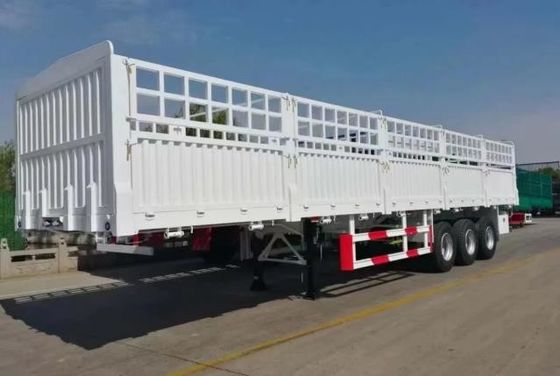 Υψηλό φράχτη Semi Trailer 3/4 Άξονα Stake Τύπο τροχόσπιτο με και εξατομίκευση