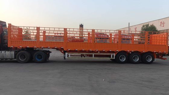 Υψηλό φράχτη Semi Trailer 3/4 Άξονα Stake Τύπο τροχόσπιτο με και εξατομίκευση