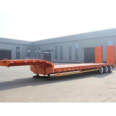 3 άξονες Lowbed Lowboy Semi Trailer με σύστημα πέδησης διπλής γραμμής και 16000x2500x1100mm