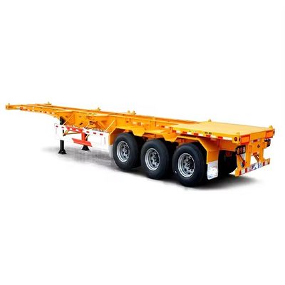 40ft 20ft Tri-Axle Container Trailer Skeleton Trailer με βαρύ σύστημα προσγείωσης 28t