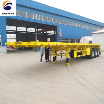 12500x2500x1600-3100mm ημιπροκατασκευή για κοντέινερ 30-70t βαρύ φορτίο επιφανειακό τροχόσπιτο