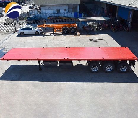Ημιαμοκίνητο για 20ft 40ft Κωνσταντίνου Flatbed φορτηγό 12400x2610x1550mm ή Προσαρμογή