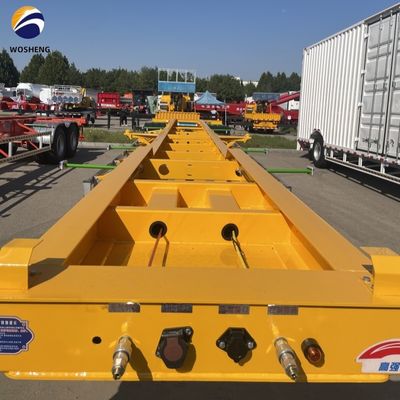 1/2 Άξονες 20ft 40ft 45ft Σκελετός χάλυβα ημιπροωθητήρα Μεταφορά εμπορευματοκιβωτίων