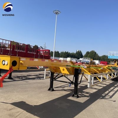 1/2 Άξονες 20ft 40ft 45ft Σκελετός χάλυβα ημιπροωθητήρα Μεταφορά εμπορευματοκιβωτίων