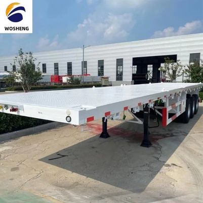 3 άξονα επίπεδα ημιπροσελήντα για 20ft ή 40ft κοντέινερ Μεταφορών Rim 9.0-22.5