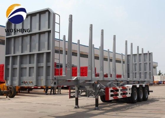 3 Άξονα Flatbed ρυμουλκούμενο φορτηγών Η καλύτερη επιλογή για τη μεταφορά 20ft και 40ft κοντέινερ