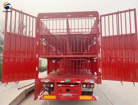 Μεγάλη δέσμη Q345B/T700 Υψηλό φράχτη ημικυρόβιλο για τη μεταφορά βοοειδών